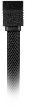 Sharkoon Kabel SATA III, wtyczka kątowa, 45 cm, czarny (4044951016495)