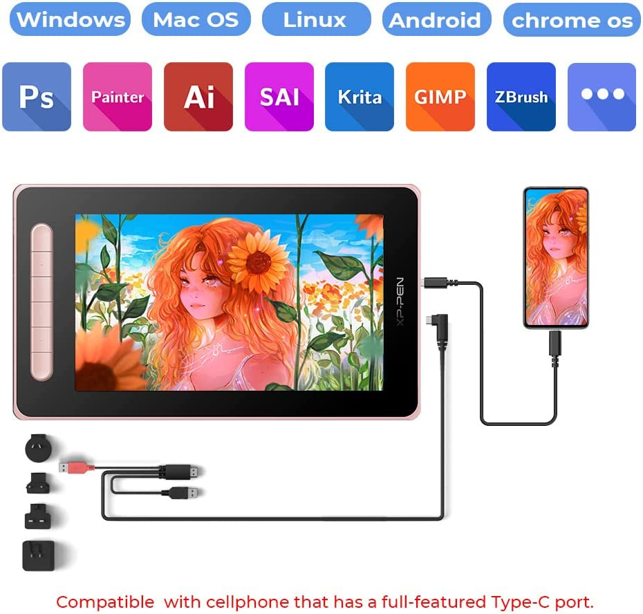 Tablet graficzny XP-Pen Artist 10 2nd Pink (różowy)