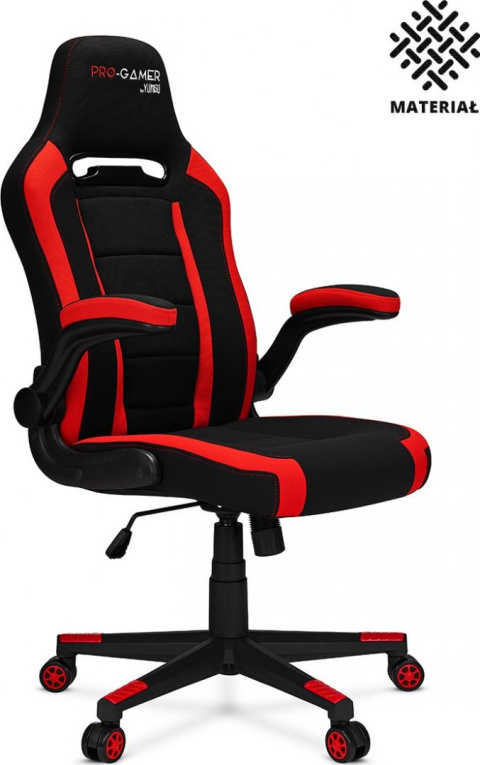 Fotel gamingowy PRO-GAMER Atilla+ Czarno-czerwony