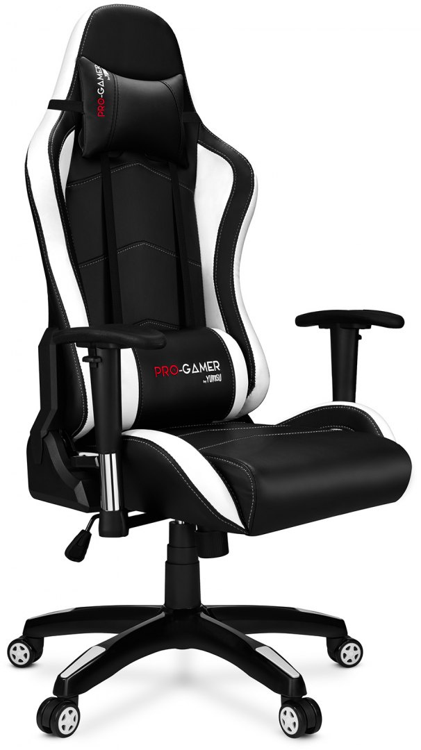 Fotel gamingowy PRO-GAMER Falcon Czarno-biały