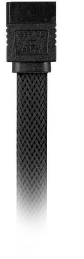 Sharkoon Kabel SATA III, kątowy, 30 cm, czarny (4044951016440)