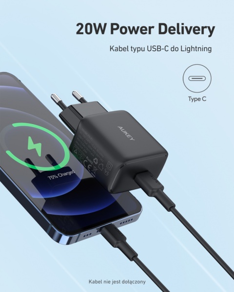 Szybka ładowarka Aukey PA-R1 20W Power Delivery