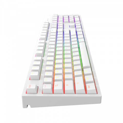 Klawiatura Dark Project One KD104A White PBT Gateron Mechanical Yellow