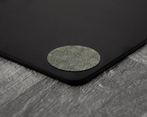 Szklana podkładka SkyPAD 3.0 XL Black Cloud 500 × 400 mm (czarna)