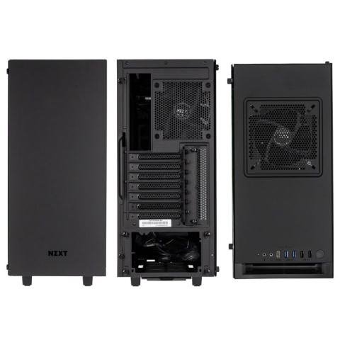 NZXT Elite S340 Window Black-Blue (CA-S340W-B5)