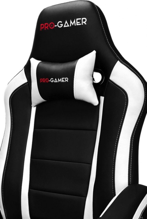 Fotel gamingowy PRO-GAMER Atilla Czarno-biały