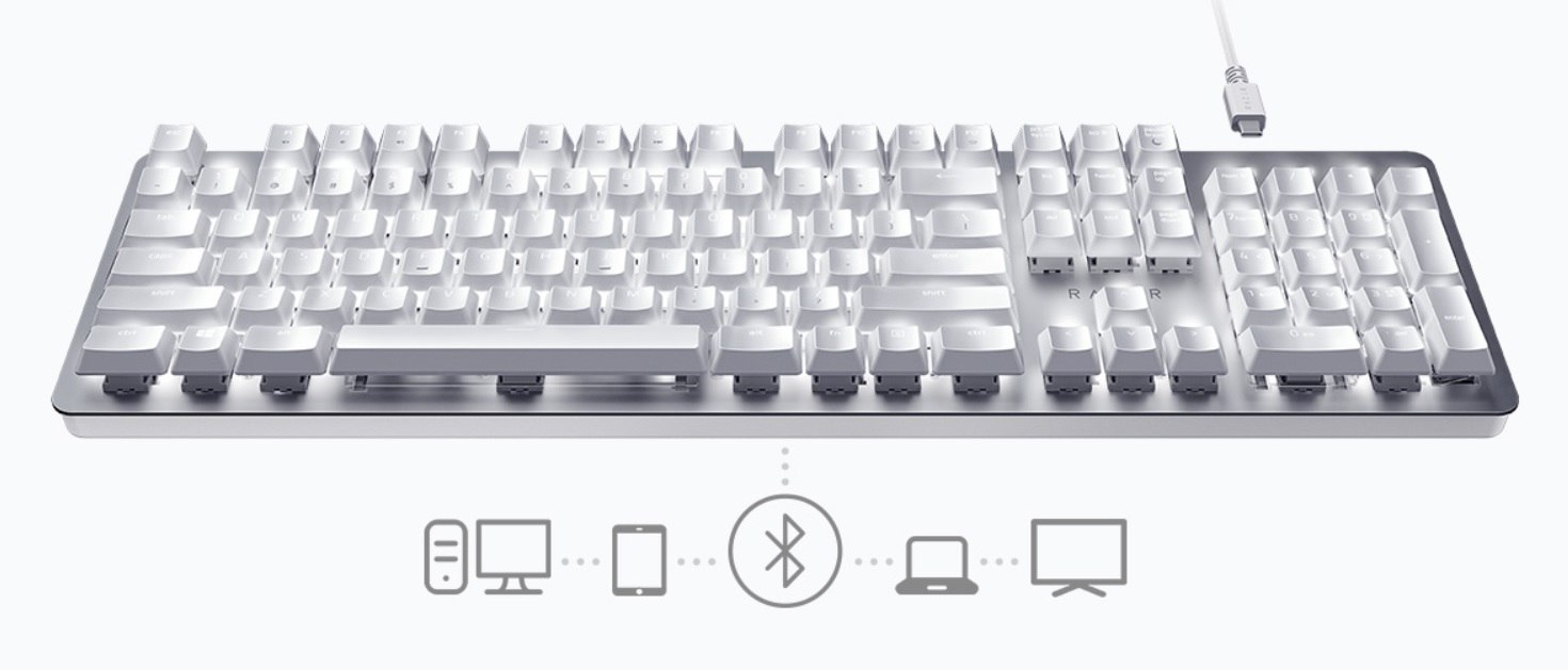 Razer Pro Type łączność 2,4 Ghz Bluetooth